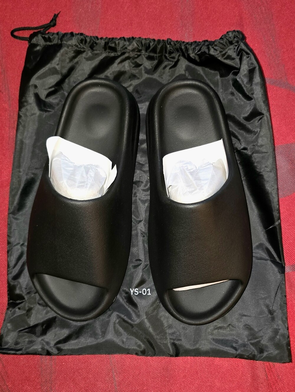 Men's Black Slide Sandals - YS-01 - Picture 10 of 11